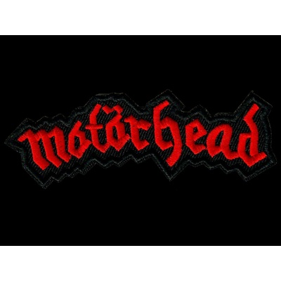 Nášivka MOTÖRHEAD nápis red zažehlovací