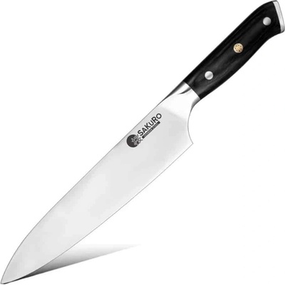 SaKuRo Kuchyňský nůž šéfkuchař Hanzo Black DE 20 cm