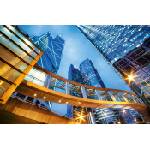DIMEX ART Флизелинов фототапет офис сгради, хонконг 375 x 250 см