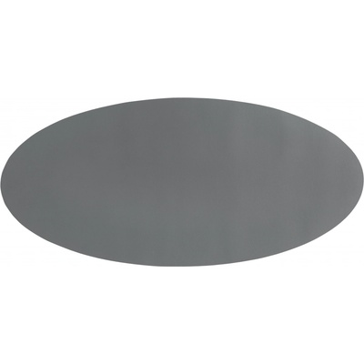 Tiseco Prostírání velké ovál imitace kůže šedý 33x70cm