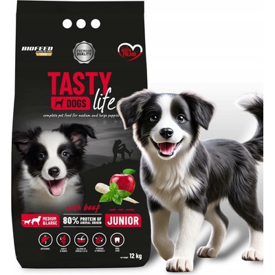Biofeed Tasty dog s Life Junior hovězí 12 kg