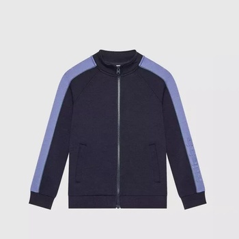 Image 1 of GUESS Спортен суичър за момче в тъмно синьо с контрастни ивици Guess