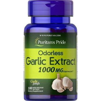 Image 1 of Puritan's Pride Odorless Garlic 1000 mg, 100 Softgels