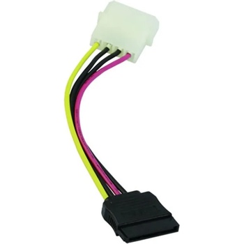 VCOM Захранващ SATA кабел VCom CE359, SATA 15pin - Molex 4pin, 0.15м (CE359)