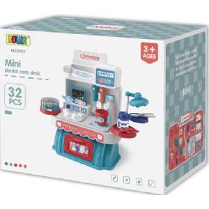 Bowa Игрален комплект Bowa - Мини зъболекарски кабинет, 32 части (ZY1218042/8053) - baby
