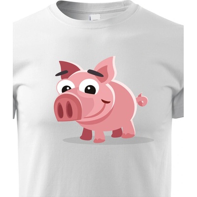 dětské triko Prasátko bílá