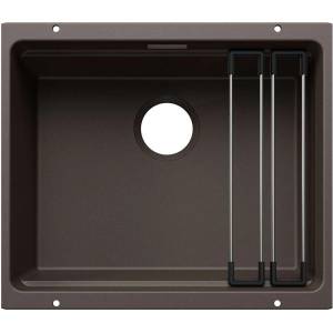 BLANCO Etagon 500 - Мивка от Silgranit, 53x46 см, с аксесоари, цвят „кафе 527760 (527760) Мивка за вграждане