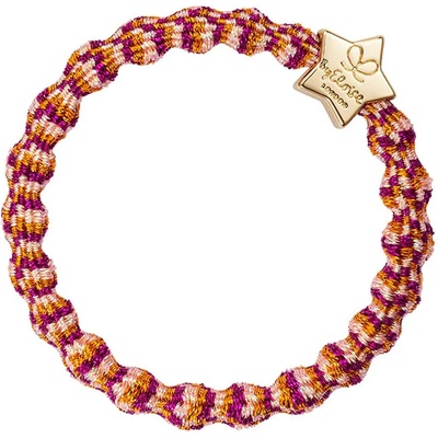 Gumička na vlasy By Eloise London Metallic Gold Star barva Tropicana
