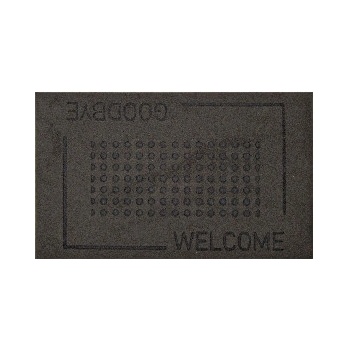 ESSCHERT DESIGN BEST FOR BOOTS GOODBYE/WELCOME černo-šedá 76 x 45 cm