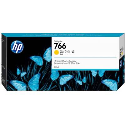 HP 766 Yellow мастилен патрон, 300 мл (P2V91A)