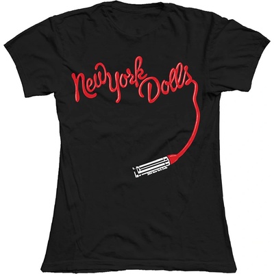 New York Dolls tričko Lipstick Logo Čierna