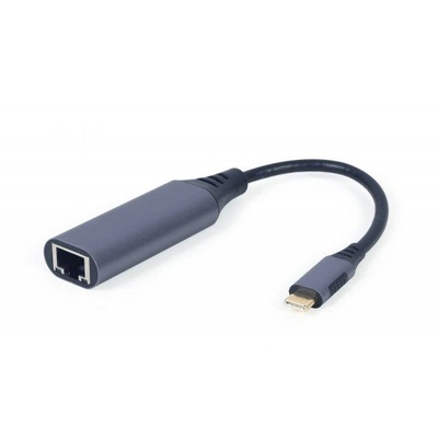 Gembird Мрежов адаптер, Gembird, USB Type-C Gigabit, сив, A-USB3C-LAN-01 (A-USB3C-LAN-01)