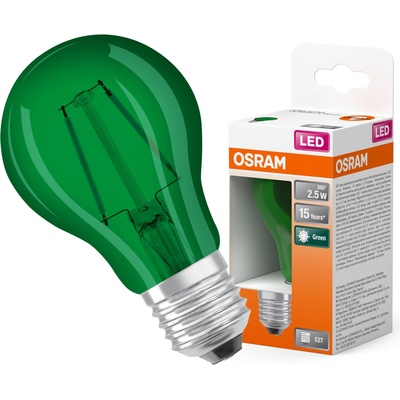 Osram LED žiarovka STAR CLA15 2,5 W E27 zelená