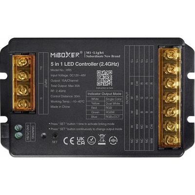 LED ovladač Mi-Light HR5 5v1 Mono/RGB/CCT 30A 12-48V