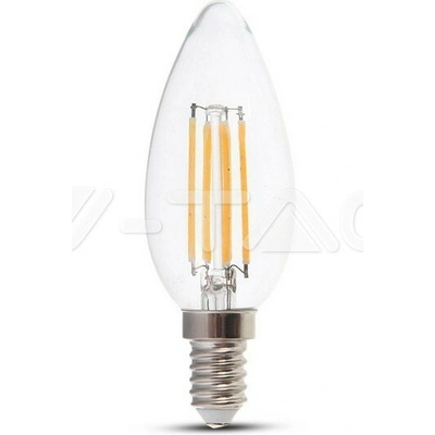 V-TAC LED Stmievateľná žiarovka FILAMENT E14/4W/230V 3000K VT1077