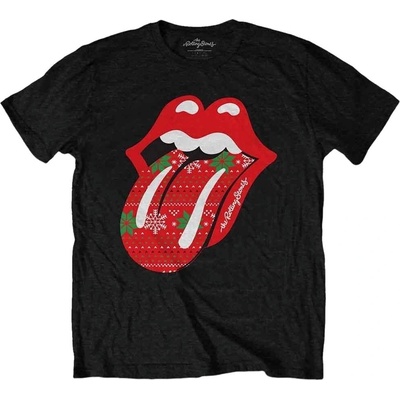The Rolling Stones Christmas Tongue Black L Риза (RSTS150MB03)