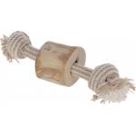 Kerbl Dumbbell coffee wood - играчка за куче, Кафено дърво с въже 20х6 см Германия - 80936