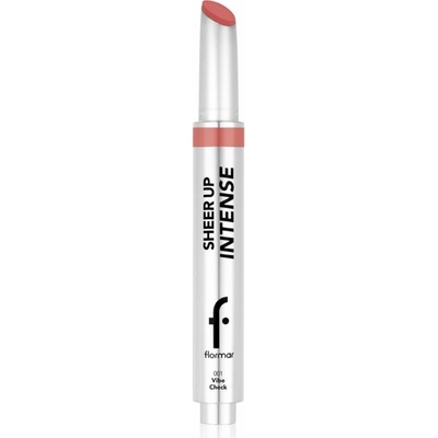 flormar Sheer Up Intense Lipstick hydratačný rúž s perleťovým leskom 001 Vibe Check 19 g