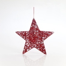 Eurolamp Závesná hviezda červená 25 cm