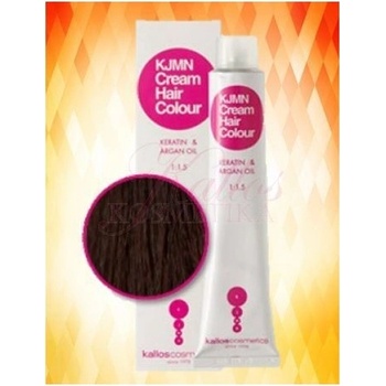 Kallos KJMN s keratinem a arganovým olejem 4.5 Medium Mahogany Brown Cream Hair Colour 1:1.5 100 ml