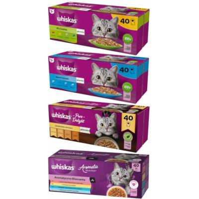 Whiskas Adult mix chutí v omáčce a v želé 160x85 g