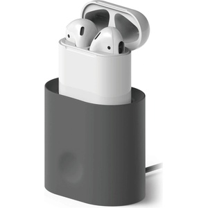 elago Док станция за зареждане на Apple Airpods - Elago Airpods Charging Station (тъмносива) (EST-AP-DGY)