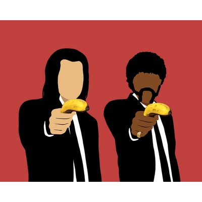 Plagát, Obraz - Banana Scene, 40 × 30 cm