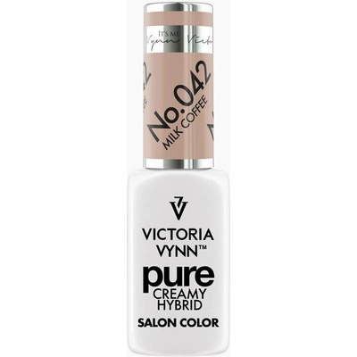 VICTORIA VYNN Hybridní gel lak PURE CREAMY HYBRID 042 Milk Coffee 8 ml