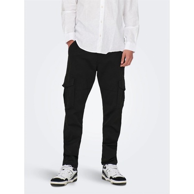 Only and Sons Панталони Only and Sons Men's Dean Cargo Trousers - Black