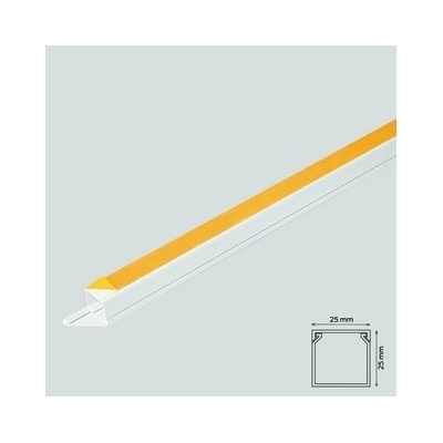 Canalux Žľab so samolepiacou páskou 25 x 25 mm biely