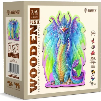 Wooden City - Puzzle Majestic Dragon wooden - 150 piese
