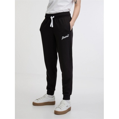 Puma teplákové kalhoty Ess+ Script 679350 černá Regular fit