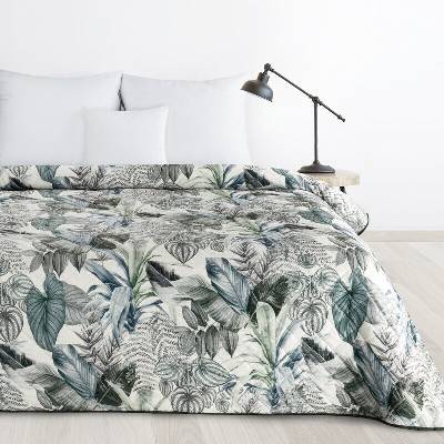 Takoy DESIGN 91 přehoz na postel DAVOS prošívaný s potiskem exotických listů-HF-468017 200 x 220 cm