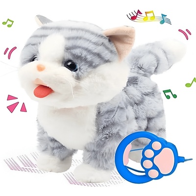 Интерактивно ходещо плюшено котенце с дистанционно 55-11