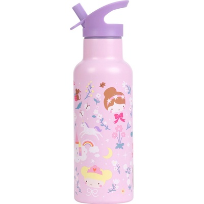 A Little Lovely Company antikorová fľaša na pitie princezné 500 ml
