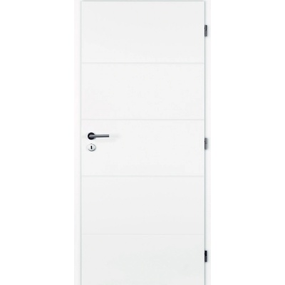 Doornite Quatro 70 P, 746 × 1983 mm, lakované, pravé, bílé, plné C1MQWP.70P1