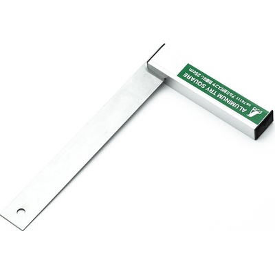 Shinwa Nerezové pravítko s robustnou hliníkovou základňou bez stupnice 250 mm