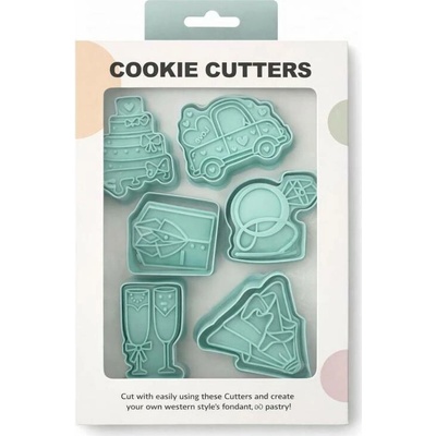 Vykrajovátka svadobné – set - Cakesicq