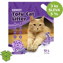 Smarty Tofu Cat Litter Lavender 3 x 12 l
