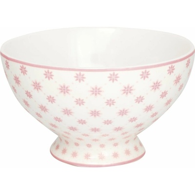 Green Gate Růžová porcelánová miska na polévku Laurie 15 cm