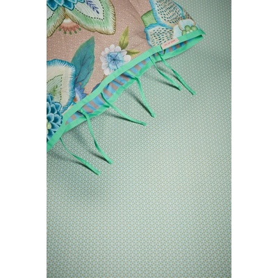 Pip Studio perkálové prostěradlo Cross Stitch světle zelené 90x200