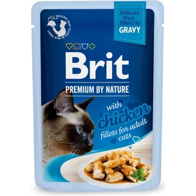 Brit Premium Cat Delicate Fillets in Gravy with Chicken 3 x 85 g