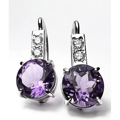 Stuchlík zlaté s ametysty a diamanty 023793