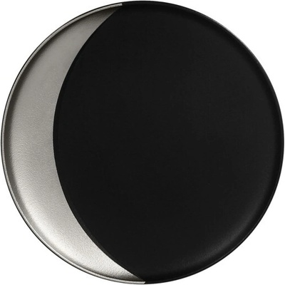 RAK Porcelain Metalfusion talíř hluboký 27 cm černostříbrný RAK-MFMODP27SB