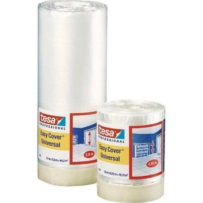 Fólia tesa® Pro Easy Cover® Universal, s páskou, 2600 mm, L-17 m, transparentná