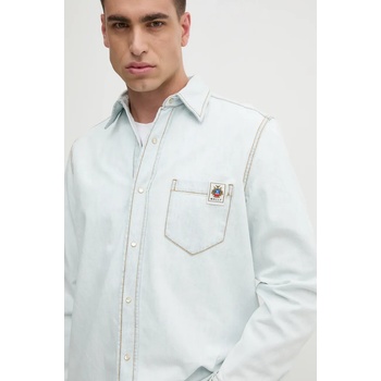 Bally Дънкова риза Bally мъжка в синьо със стандартна кройка с класическа яка MSH02K (MSH02K)