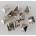 Black & metal метални пирамиди - 10pcs - CW-044