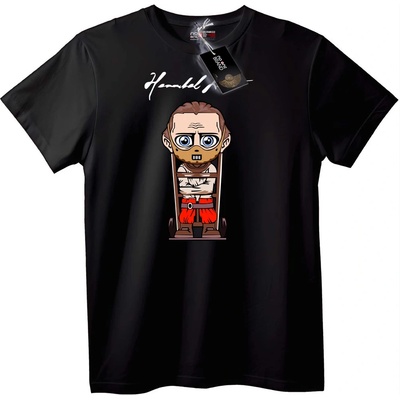 NOONEBRAND Тениска Хамлет Chibi - XL, Black