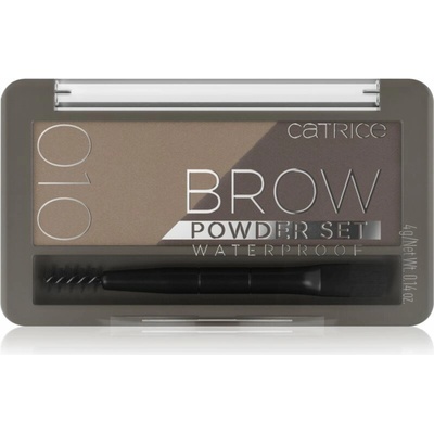 Catrice Brow Powder Set Waterproof set na obočí voděodolný 010 Ash Blond 4 g