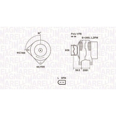 Generátor MAGNETI MARELLI 063731912010